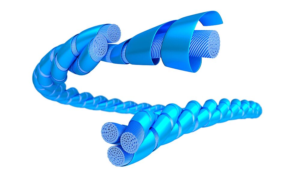 Wrapped yarn (schematic representation) 2