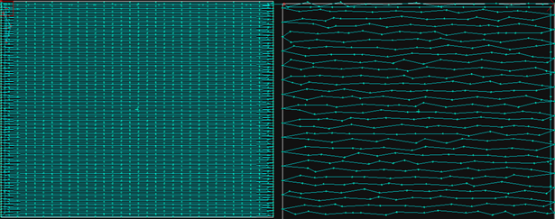 Comparison of normal fill settings and non-standard parameter adjustments, as displayed inside the digitizing software
