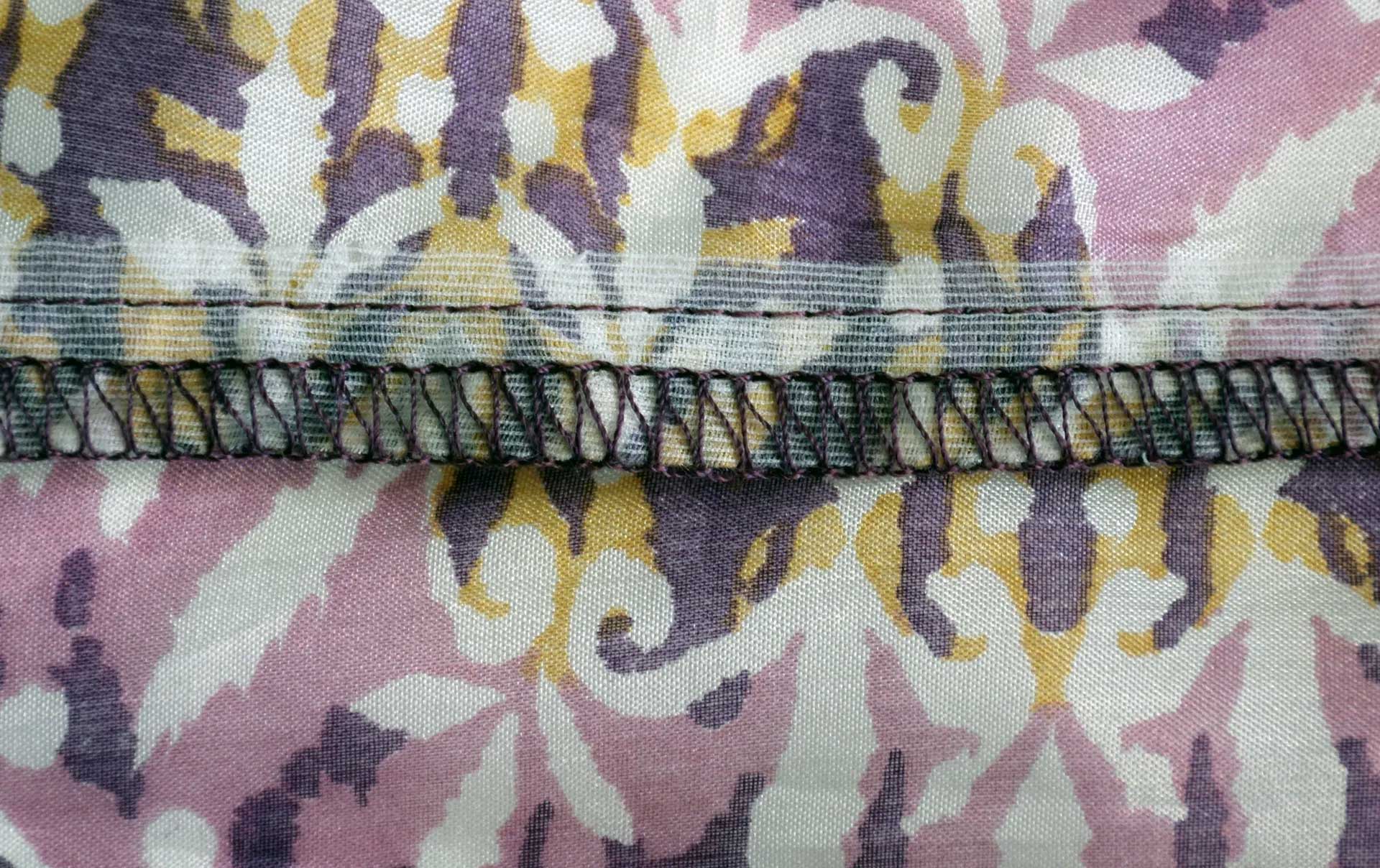 Attach interfacing to the seam line before sewing