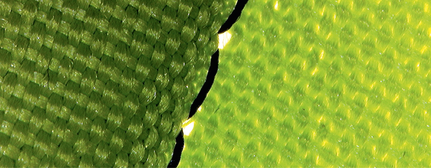 Stitch hole too large (enlarged view)