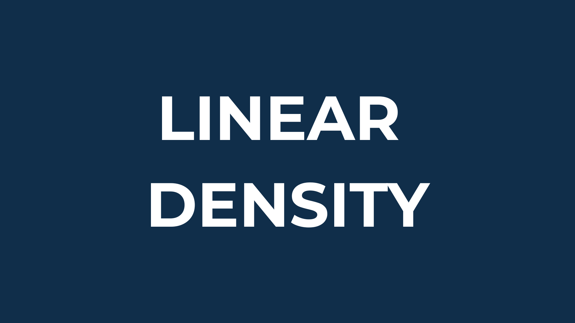 Linear density specifications for sewing and embroidery threads